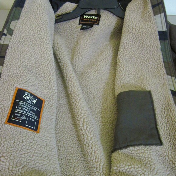 WALLS-Boys Size XL~Casual Jacket~Hoodie~Warm Sherpa Lining~Full Zipper-Pockets - Picture 5 of 9
